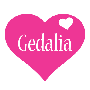 Gedalia love-heart logo