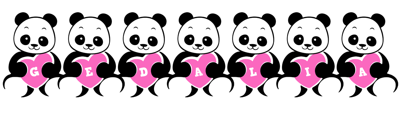 Gedalia love-panda logo