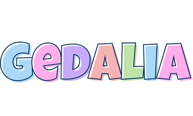 Gedalia pastel logo