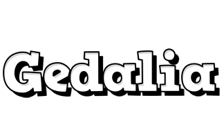 Gedalia snowing logo