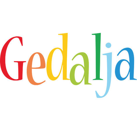 Gedalja birthday logo