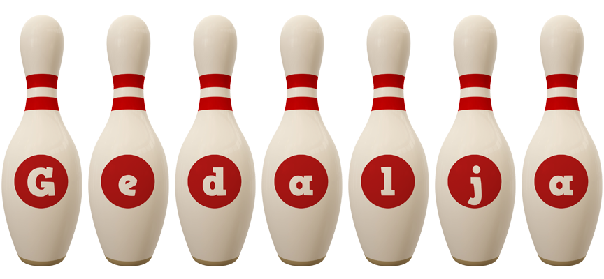 Gedalja bowling-pin logo