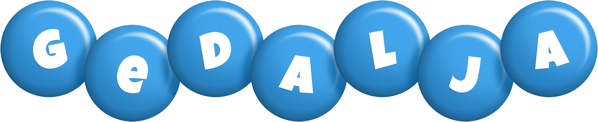 Gedalja candy-blue logo