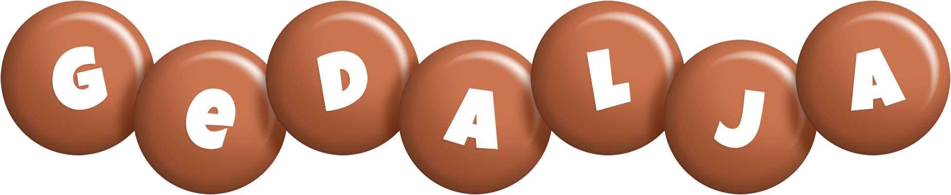 Gedalja candy-brown logo