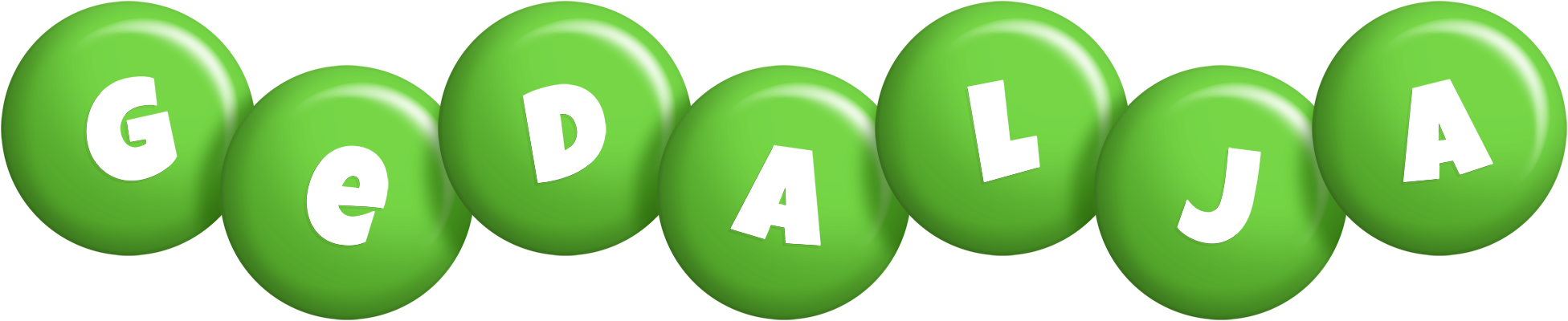 Gedalja candy-green logo