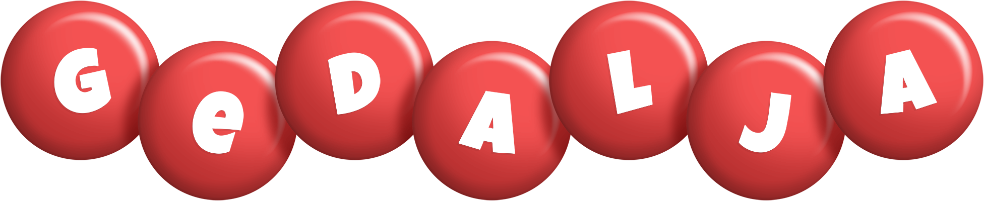 Gedalja candy-red logo