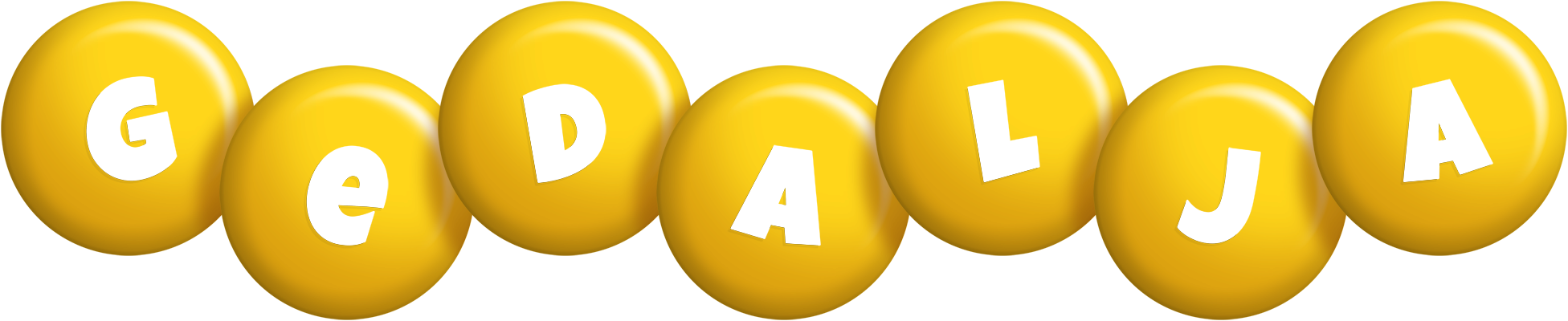 Gedalja candy-yellow logo