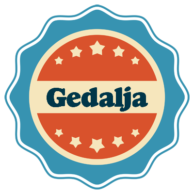 Gedalja labels logo