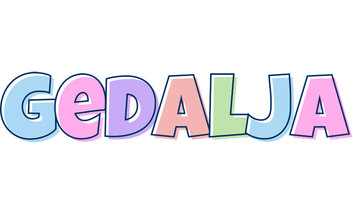 Gedalja pastel logo
