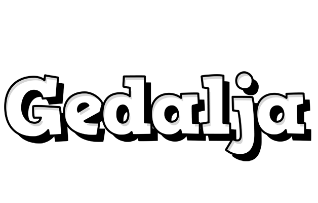 Gedalja snowing logo