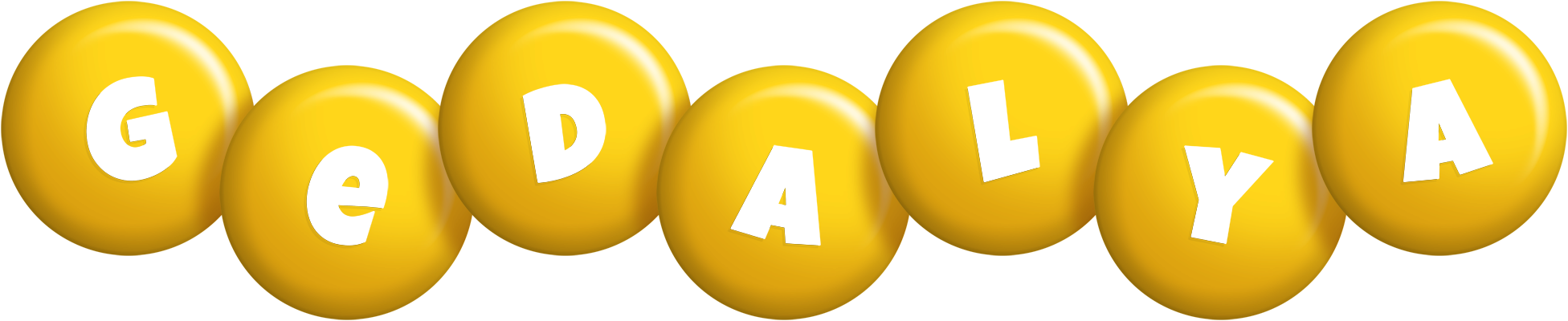 Gedalya candy-yellow logo