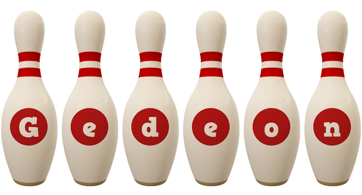 Gedeon bowling-pin logo