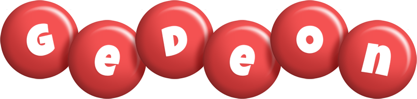 Gedeon candy-red logo