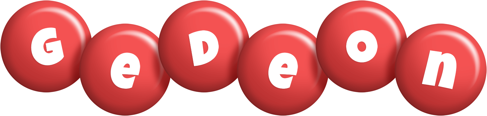 Gedeon candy-red logo
