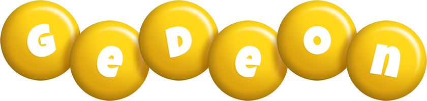 Gedeon candy-yellow logo