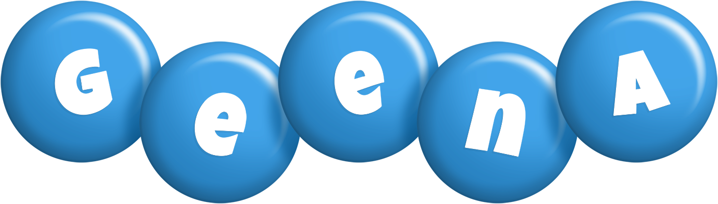 Geena candy-blue logo
