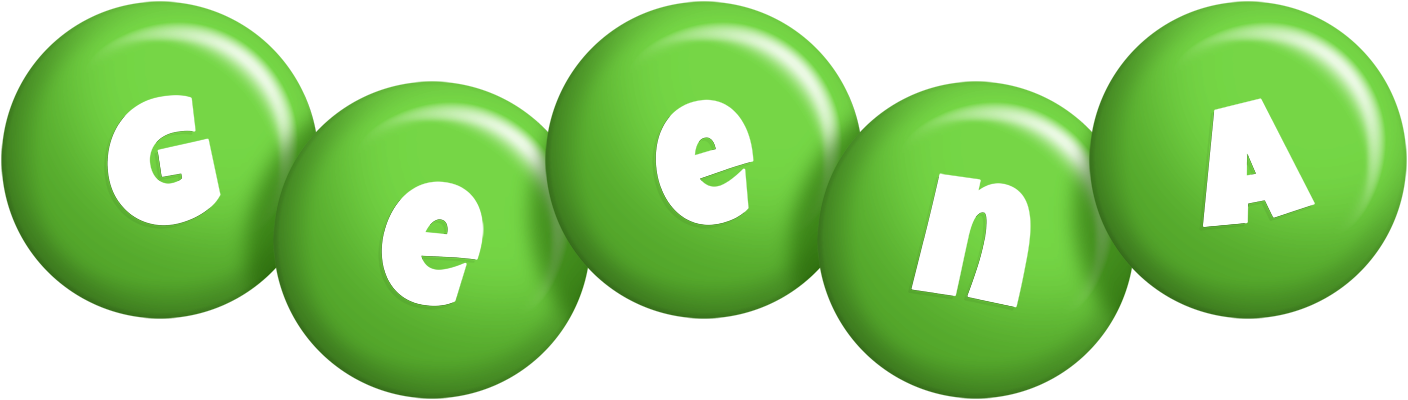 Geena candy-green logo
