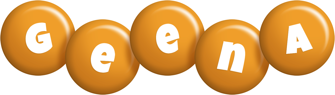 Geena candy-orange logo