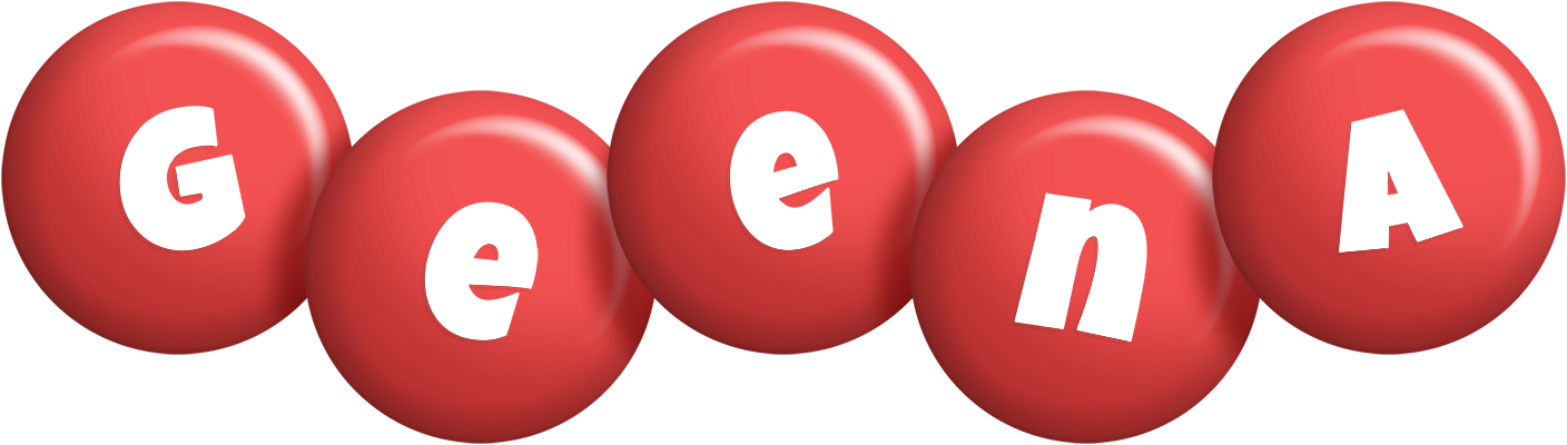 Geena candy-red logo