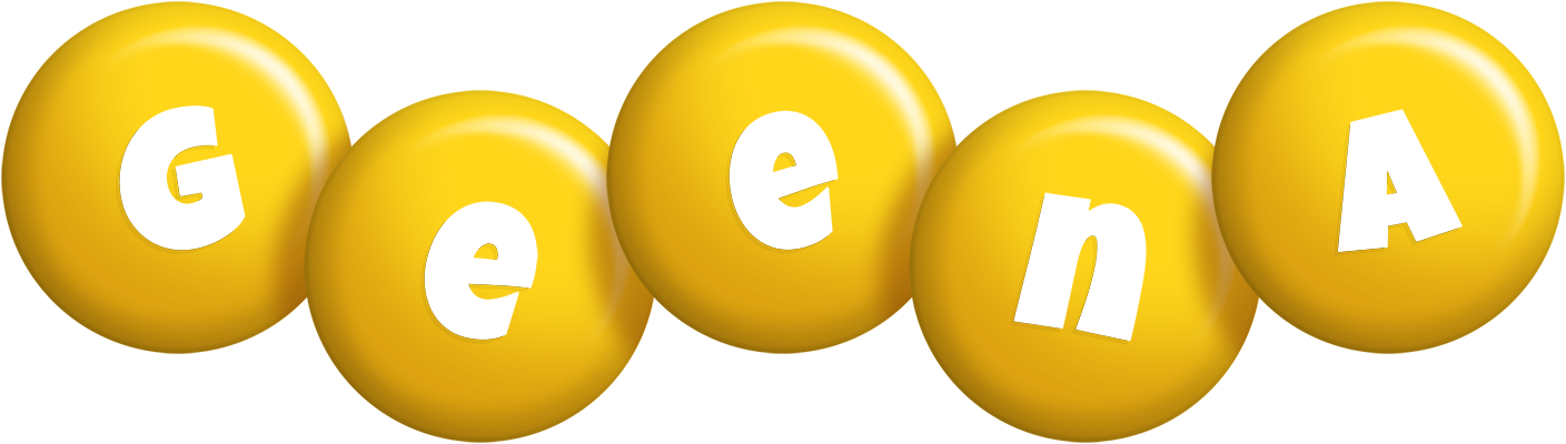 Geena candy-yellow logo