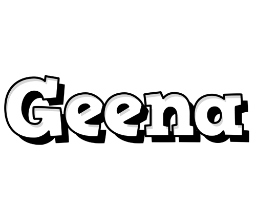 Geena snowing logo