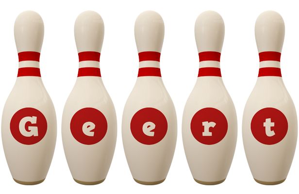 Geert bowling-pin logo