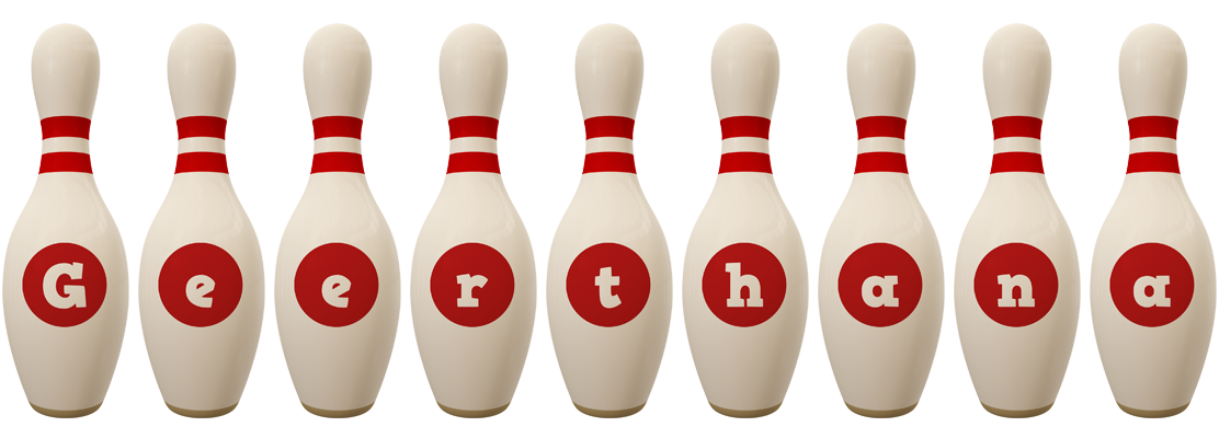 Geerthana bowling-pin logo