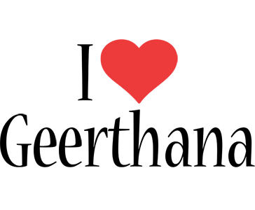 Geerthana i-love logo