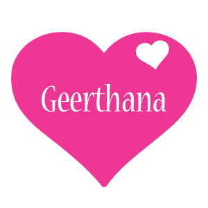 Geerthana love-heart logo
