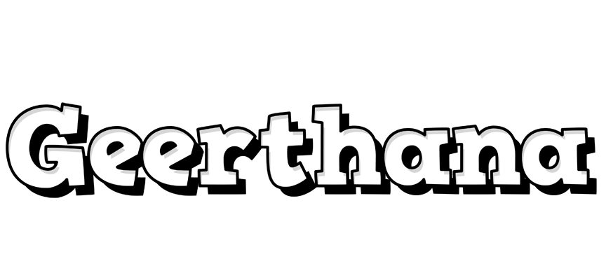 Geerthana snowing logo