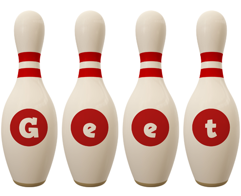 Geet bowling-pin logo