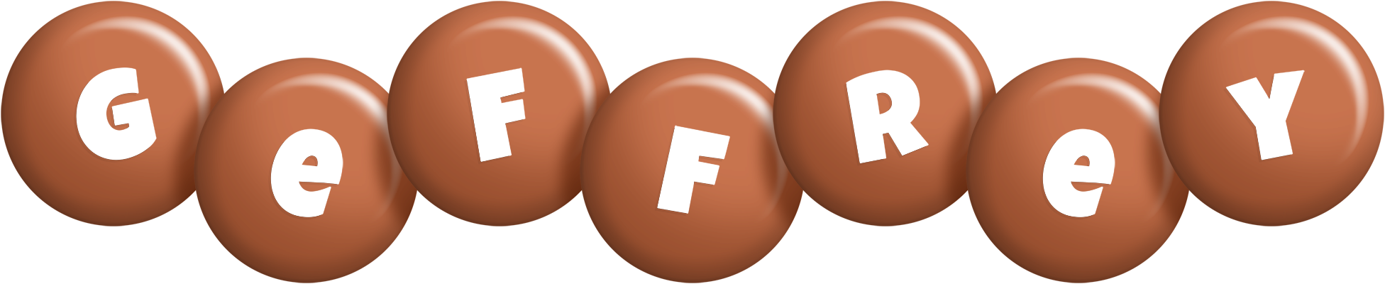 Geffrey candy-brown logo