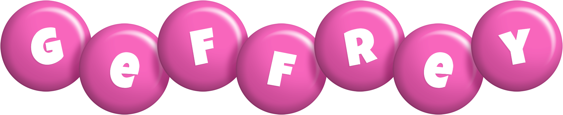 Geffrey candy-pink logo