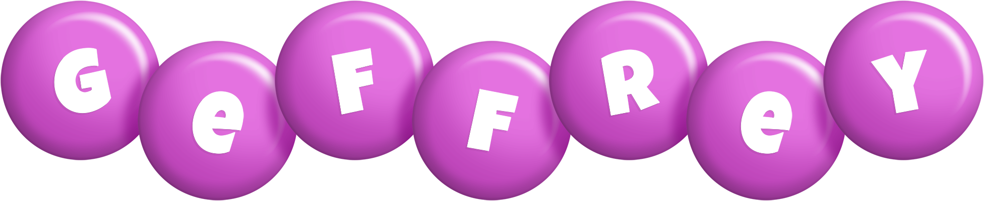 Geffrey candy-purple logo