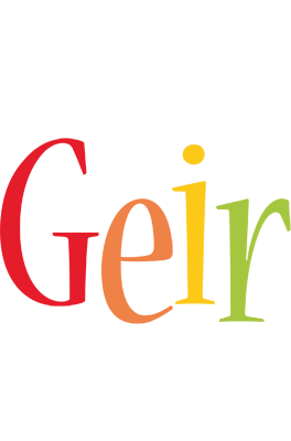 Geir birthday logo