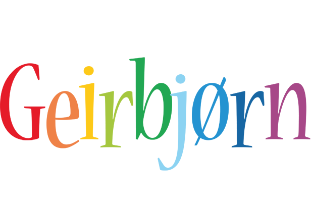 Geirbjørn birthday logo