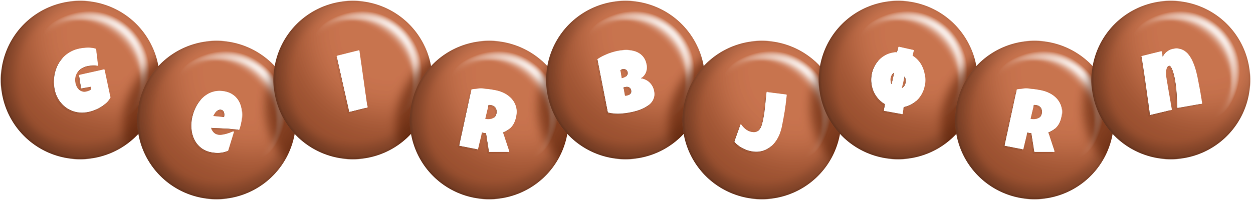 Geirbjørn candy-brown logo