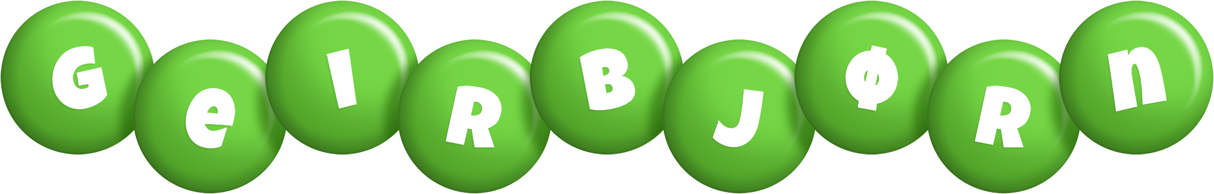 Geirbjørn candy-green logo