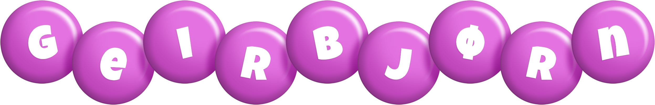 Geirbjørn candy-purple logo