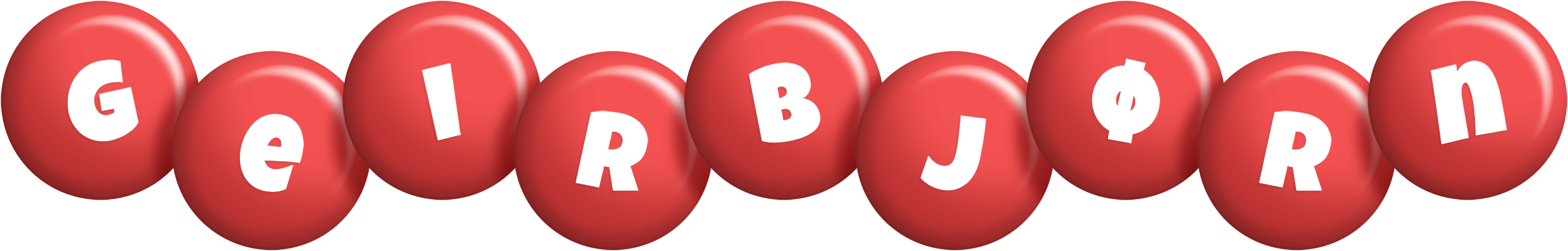 Geirbjørn candy-red logo