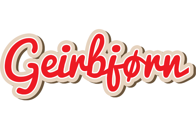Geirbjørn chocolate logo