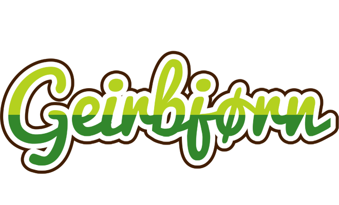 Geirbjørn golfing logo