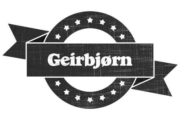 Geirbjørn grunge logo