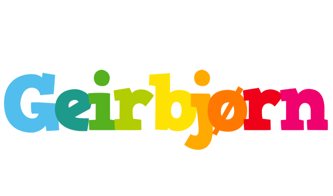 Geirbjørn rainbows logo