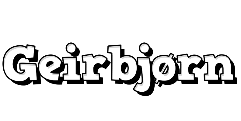 Geirbjørn snowing logo