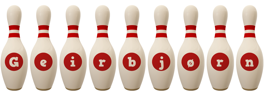 Geirbjørn bowling-pin logo