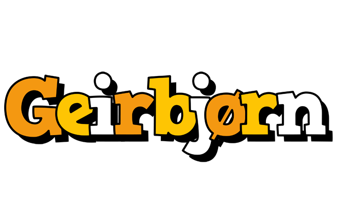Geirbjørn cartoon logo