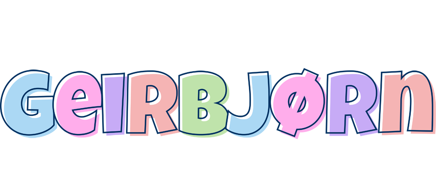 Geirbjørn pastel logo