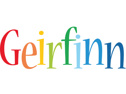 Geirfinn birthday logo