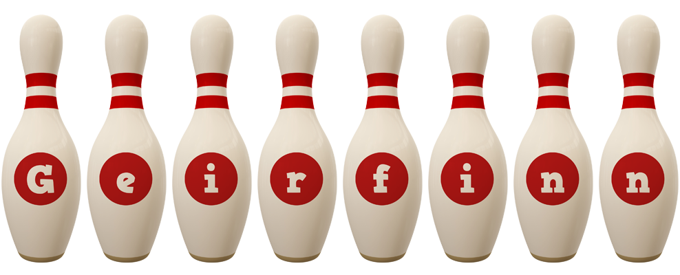 Geirfinn bowling-pin logo
